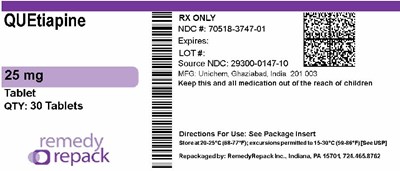 Mm2 (Quetiapine 25mg 70518 3747 01)